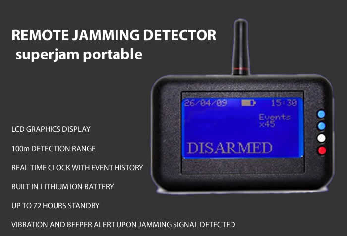 car remote jamming detector
